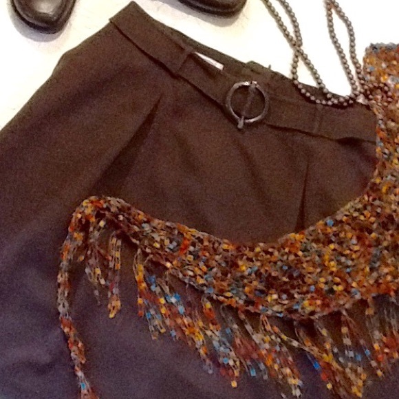 Talbots brown knit (stretchy) skirt size 16 - Picture 3 of 4